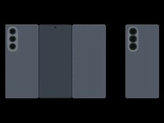 Uitgelekte animatie voor de aankomende drievoudige telefoon van Samsung. (Afbeeldingsbron: TechHighest op X)