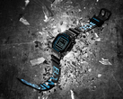 De Casio G-Shock x Bamford 5600 (afbeelding) heeft de blauwe accenten van het modemerk rond de rand, wijzerplaat en tekst. (Afbeeldingsbron: Casio/Bamford)