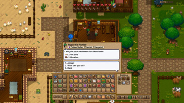 Afbeelding: Een screenshot van de gameplay van Necesse.
