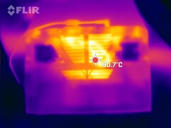 Warmteafvoer tijdens stresstest (onder)