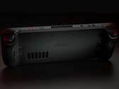Een foto van de achterkant van de Steam Deck OLED