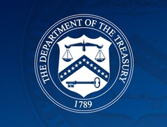 Amerikaans ministerie van Financiën, logo afgebeeld, legt sancties op aan de in Rusland gevestigde Aeza Group (bron: Amerikaans ministerie van Financiën)
