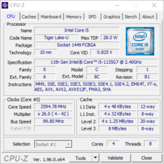 CPU-Z systeem info: CPU