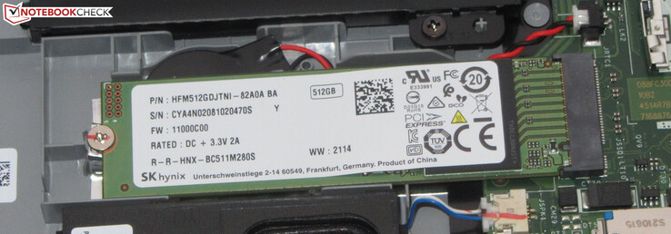 Een SSD dient als systeemschijf.