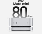 Beelink Mate mini wordt aangesloten op de Mac mini via een Thunderbolt 5 poort. Afgebeeld: het dock. (Afbeelding bron: Beelink - bewerkt)
