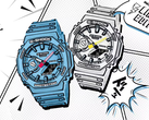 De Casio G-Shock GA-2100MNG-2A (links) en GA-2100MNG-7A (rechts), afgebeeld. (Afbeeldingsbron: Casio India)