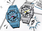 De Casio G-Shock GA-2100MNG-2A (links) en GA-2100MNG-7A (rechts), afgebeeld. (Afbeeldingsbron: Casio India)