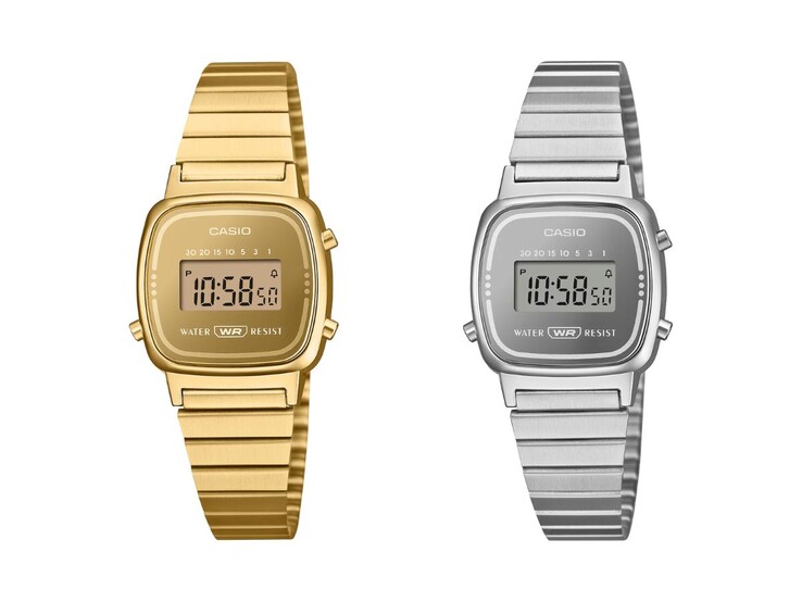 De Casio Classic LA670WEGS-9A (links) en LA670WES-7A (rechts) horloges