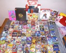 Een verzameling Nintendo Switch-cartridges op de foto
