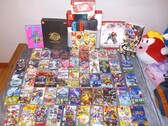 Een verzameling Nintendo Switch-cartridges op de foto