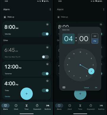 De Klok-app van Google vandaag. (Afbeeldingsbron: 9to5Google)