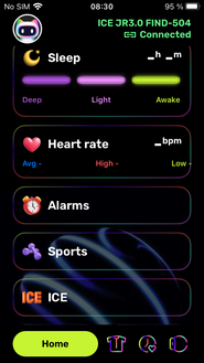 startscherm van iOS omlaag gescrold