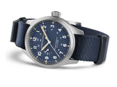 De Hamilton Khaki Field Power Reserve 40 mm met blauwe wijzerplaat