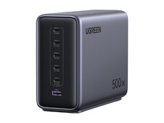 Het Nexode 500W GaN Fast Charging Station is Ugreen's lader met het hoogste vermogen. (Afbeeldingsbron: Ugreen)