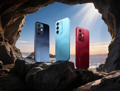 De Realme 15x is verkrijgbaar in Marine Blue, Aqua Blue en Maroon Red. (Afbeelding 
