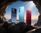 De Realme 15x is verkrijgbaar in Marine Blue, Aqua Blue en Maroon Red. (Afbeelding 