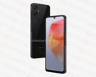 De renders tonen de Samsung Galaxy A06 met een gladde, glanzende achterkant. (Bron: @OnLeaks x GizNext)
