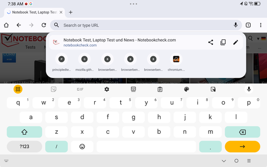 Toetsenbord rechtop