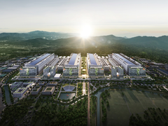 Afbeelding: een weergave van het Yongin Semiconductor Cluster door SK hynix.