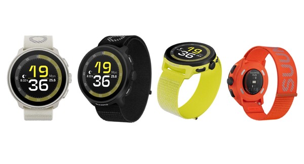 De Suunto Run is verkrijgbaar in vier kleuren, die allemaal een band van textiel hebben. (Afbeeldingsbron: Suunto)