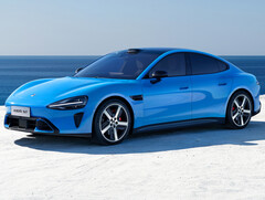 Xiaomi SU7 (2026) in de nieuwe kleur Capri Blue: De elektrische sportsedan krijgt meer dan alleen een kleine facelift. (Afbeeldingsbron: Xiaomi)
