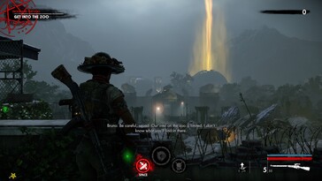 Afbeelding: Een screenshot van de gameplay uit Zombie Army 4.