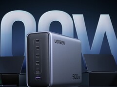 De nieuwe Nexode desktoplader met 500W kan tot zes apparaten tegelijk opladen (Afbeelding bron: Ugreen)