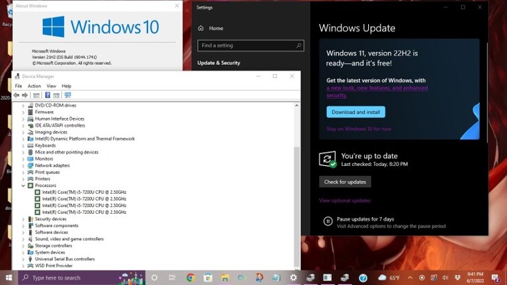Windows 11 22H2 update prompt op een niet-ondersteunde computer. ( Bron: AceRimmer412)