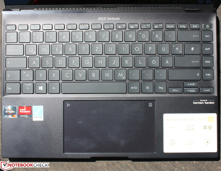Het toetsenbord heeft een solide basis over het gehele oppervlak.