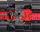 Van links naar rechts: de Casio GX-56BBR-1A, GA-700BBR-1A, GA-B2100BBR-1A, GD-O100BBR-1, en de DW-5600BBR-1 - de volledige "Black and Bold Red" G-Shock line-up in één foto. (Afbeeldingsbron: Casio)