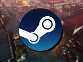 Een afbeelding met het Steam-logo en het spel Expeditions: Rome, momenteel met 75% korting.