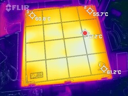 Thermisch beeld van het printerbed