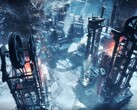 Een afbeelding van een stad in Frostpunk.