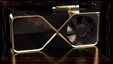 Nvidia Titan Ada render (afbeelding via Moore's Law is Dead)