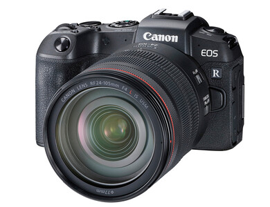 De Canon EOS RP heeft een vrij diepe greep voor zwaardere objectieven. (Beeldbron: Canon)