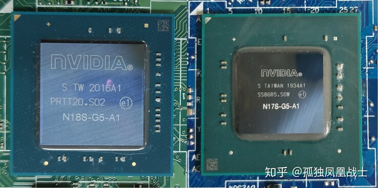 De MX350 en MX450 waren beide veel grotere chips dan hun voorgangers, maar door meer silicium naar het probleem te gooien, werd het onvermijdelijke alleen maar uitgesteld. (Afbeeldingsbron: Zhuanlan)