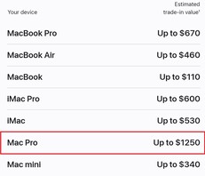 Mac Pro inruilwaarde. (Beeldbron: Apple)