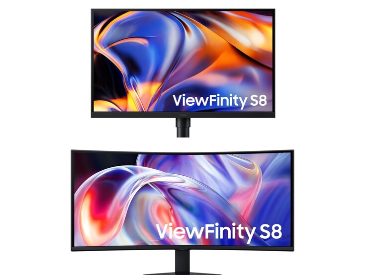 ViewFinity S8 27-inch (boven) en S8 40-inch (onder).