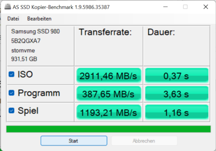 Kopieer benchmark