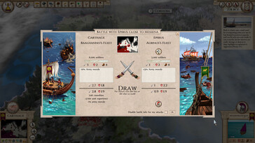 Afbeelding: Een screenshot van de gameplay uit Aggressors: Ancient Rome.