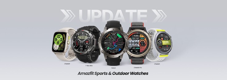 De nieuwe Amazfit-update is beschikbaar voor verschillende Cheetah, Falcon en T-Rex Ultra smartwatches. (Afbeeldingsbron: Amazfit)