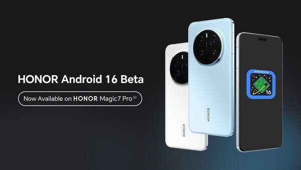 Android 16 Beta is al beschikbaar voor de Honor Magic7 Pro, maar een stabiele update komt later dit jaar. (Afbeeldingsbron: Honor)