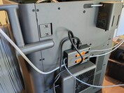 Achteraanzicht met externe spoel