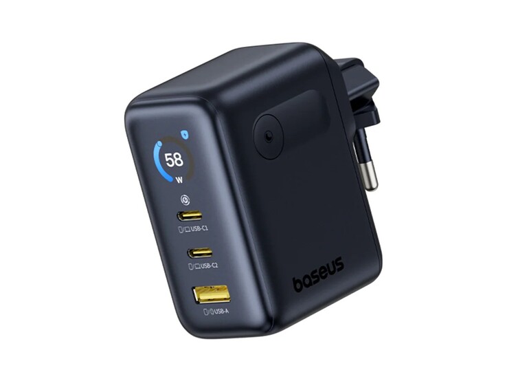 De Baseus PicoGo AE21 digitale display snellader 2C+U 100W. (Afbeeldingsbron: Baseus)