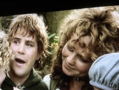Details in heldere gebieden, zoals het haar van Rosie Cotton, blijven redelijk helder met wat lichte vervaging. (Afbeelding: The Lord of the Rings: The Return of the King van New Line Cinema)