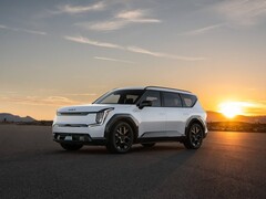 De Kia EV9 Nightfall Edition uit 2026 zal de komende maanden in de VS te koop zijn. (Afbeeldingsbron: Kia)