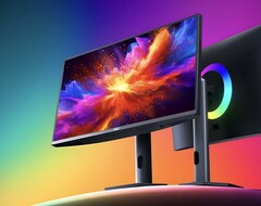 De HKC M10 Ultra is toevallig de eerste monitor met een RGB mini-LED paneel. (Afbeeldingsbron: HKC via ITHome)