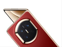 Huawei Mate X7 in de kleur Nebula Red.