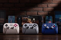 De 8BitDo Pro 3 Bluetooth GamePad is verkrijgbaar in G Classic, Grijs en Paars. (Afbeelding bron: 8BitDo)