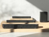 De Sennheiser Ambeo familie met drie soundbars en een draadloze subwoofer (Afbeelding Bron: Sennheiser)
